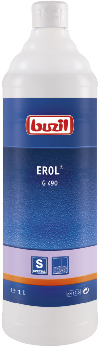 G490 Erol, сильнодействующее щелочное чистящее средство, Buzil (1 л., 1 шт.)
