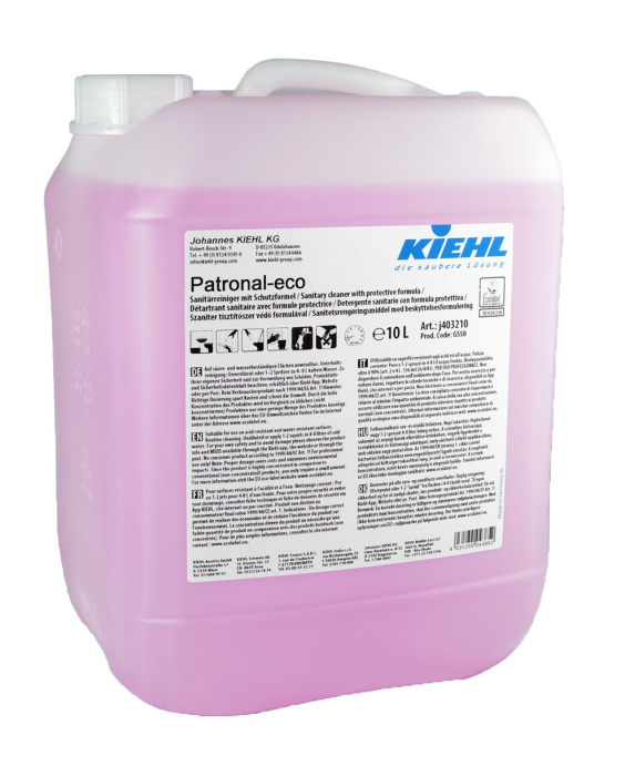 Patronal-eco, чистящее средство с защитным свойством для санитарных помещений, KIEHL (10 л., 1 шт., Розница)