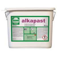 ALKAPAST, высоко-эффективная концентрированная щелочная паста для удаления маслянистых органических загрязнений с твердой поверхности: бетон, камень, керамогранит, Pramol