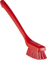 Узкая чистящая щетка с длинной ручкой, 420 мм, жесткая, Vikan (красный)